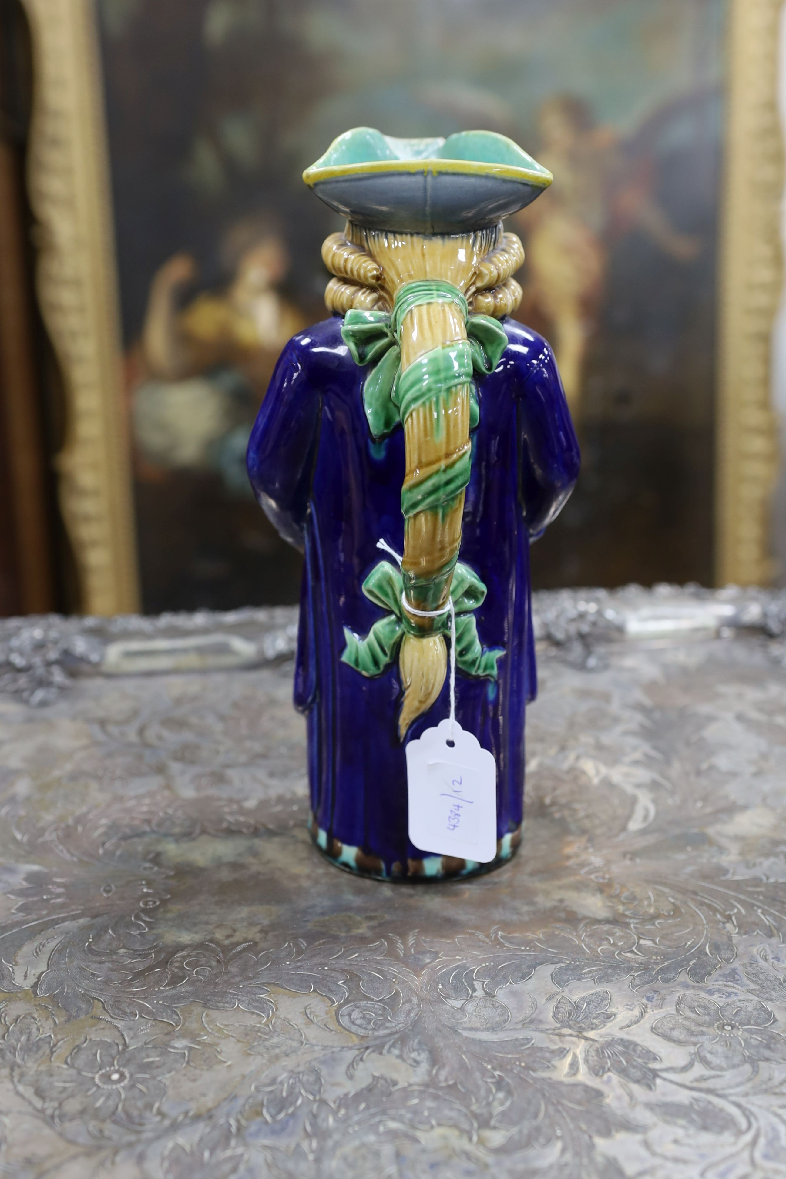 A Minton majolica Quaker Toby jug.